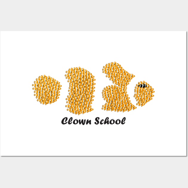 Clown School Wall Art by BravaCentauri